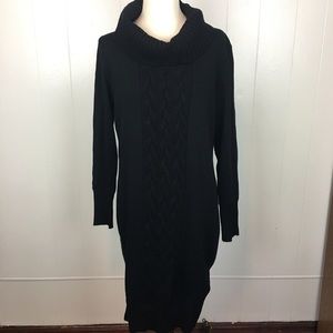 Lemmie for Nina Leonard Black Sweater Dress Sz. L